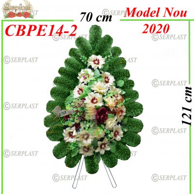 Brad artificial cu picioare cu pin întrerupt la margine Tip II cu pin de 10cm împodobit extra- Brad & Pin Împodobit Simplu-Serplast-producator