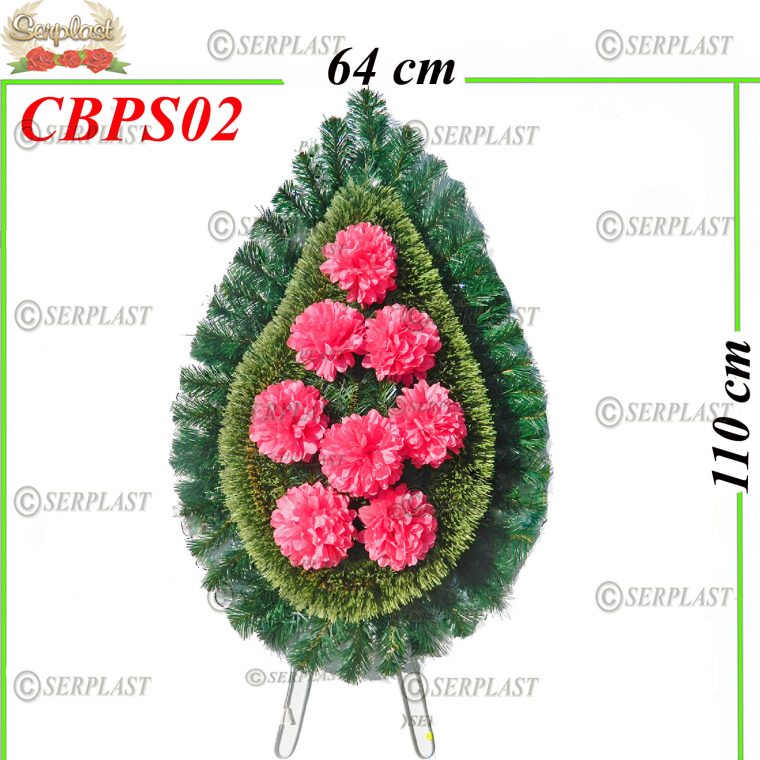 Brad artificial cu pin TipI cu pin de 10cm împodobit- Brad & Pin Împodobit Simplu-Serplast-producator