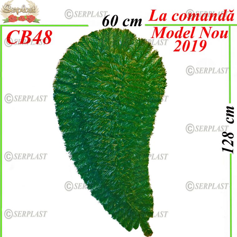 Coroană Funerară artificială din Brad Lacrimă Spiral Tip II-Coroane din Brad Artificial-Serplast