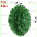 Coroană Funerară artificială din Brad Pălărie Bombat Oval Tip I (set de 5 buc), CB12 -w