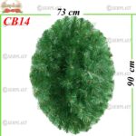 Coroană Funerară artificială din Brad Pălărie Bombat Oval Tip III (set de 5 buc), CB14 -w
