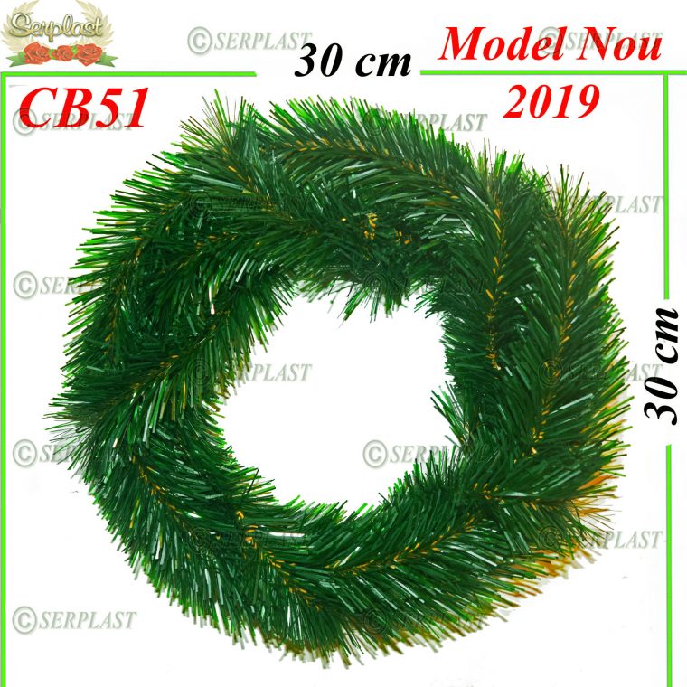 Coroană Funerară artificială din Brad cerc gol Spiral Ø30(set de 5 buc)-Coroane din Brad Artificial-Serplast