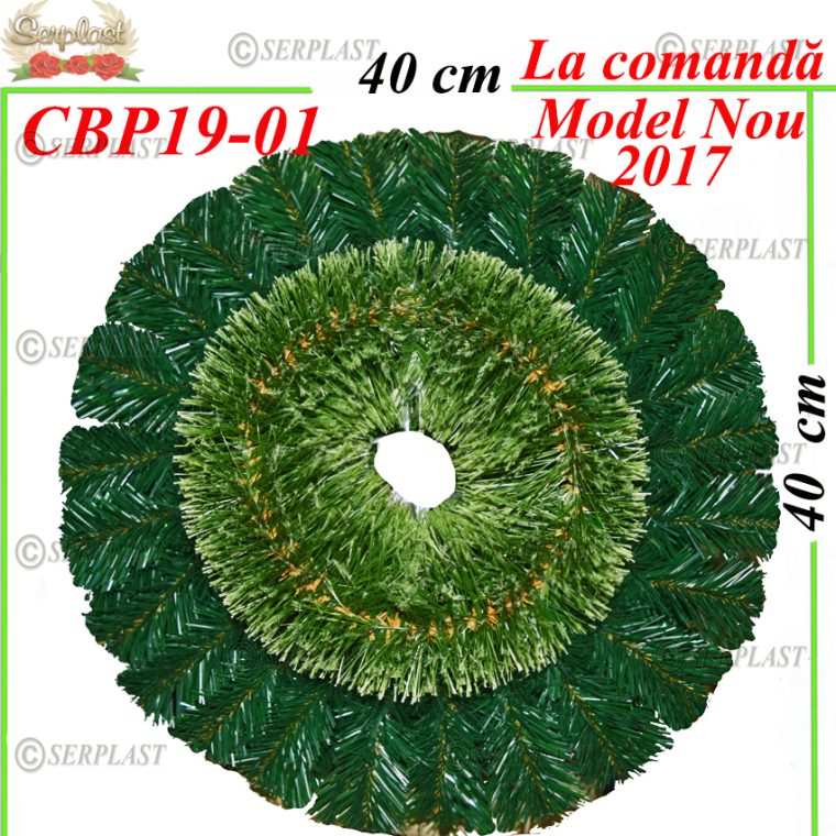 Coroană Funerară artificială din Pin & Brad Rază de soare I îndoit cu pin de 10cm (set de 5 buc)-Coroane din Brad & Pin Artificial-Serplast-producator