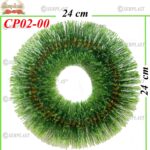 Coroană Funerară artificială din Pin cerculeţ Ø24 fara cadru cu pin de 10cm(set de 5 buc), CP02-00 -w