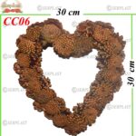 Coroane din Con Natural Inimă, CC06 -w
