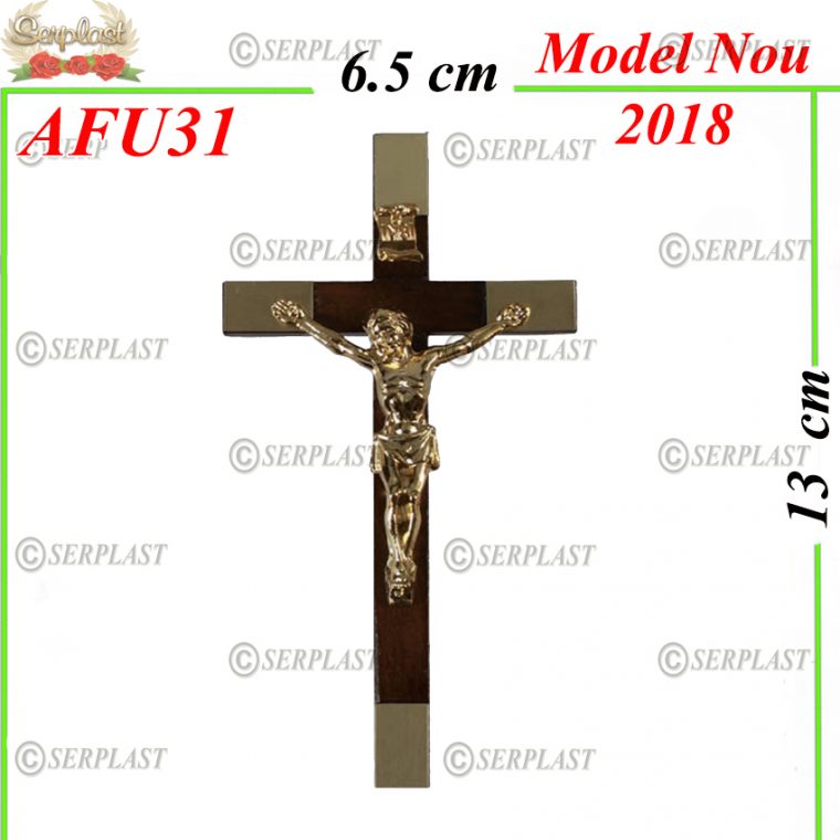 Cruce cu Isus mare decor auriu-Articole Funerare-Serplast