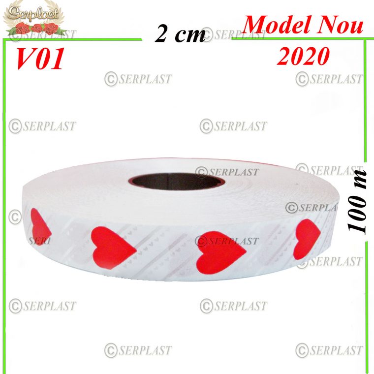 F2-100 -1 Panglică cu inimioare-Articole de Pasti -Serplast