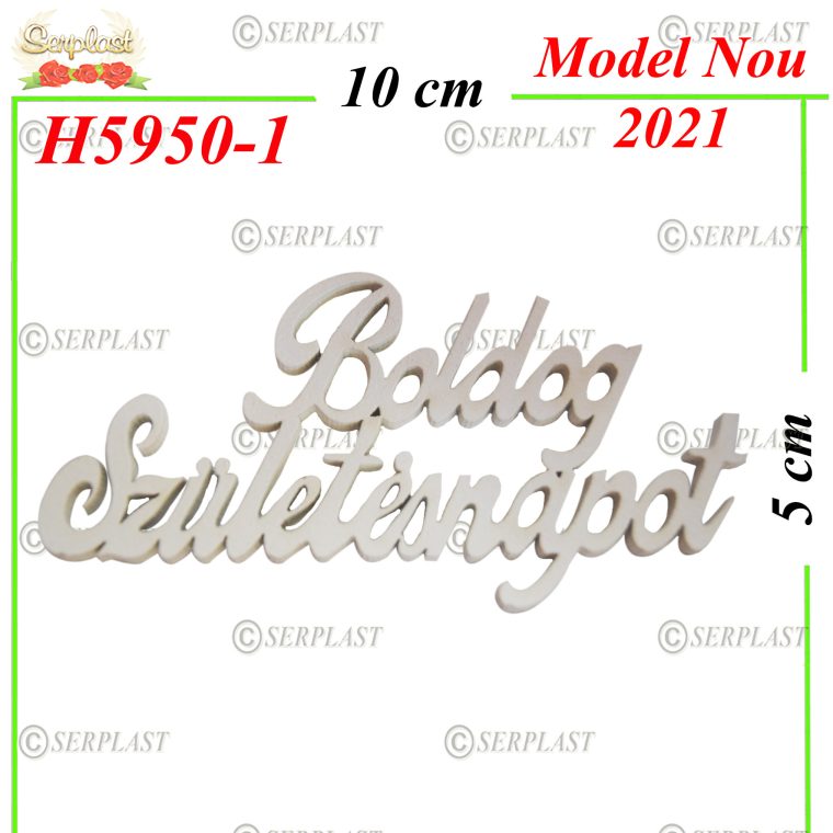 H5950-1 Decor Lemn Boldog Szuletesnapot-Decor din Lemn-Serplast