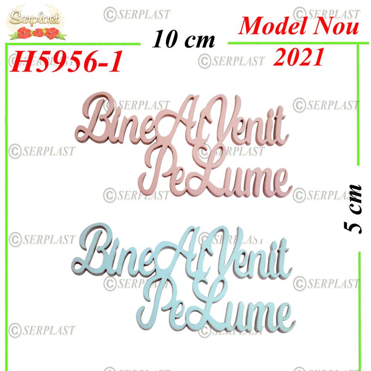 H5956-1 Decor Lemn Bine ai venit pe Lume-Decor din Lemn-Serplast