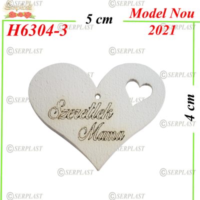 H6304-3 Decor Lemn Inimă-Decor din Lemn-Serplast