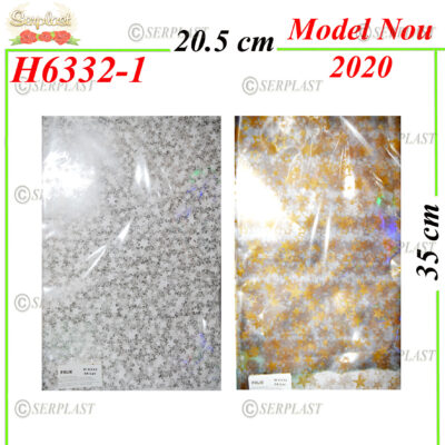 H6332-1 Folie Crăciun cu steluțe - 