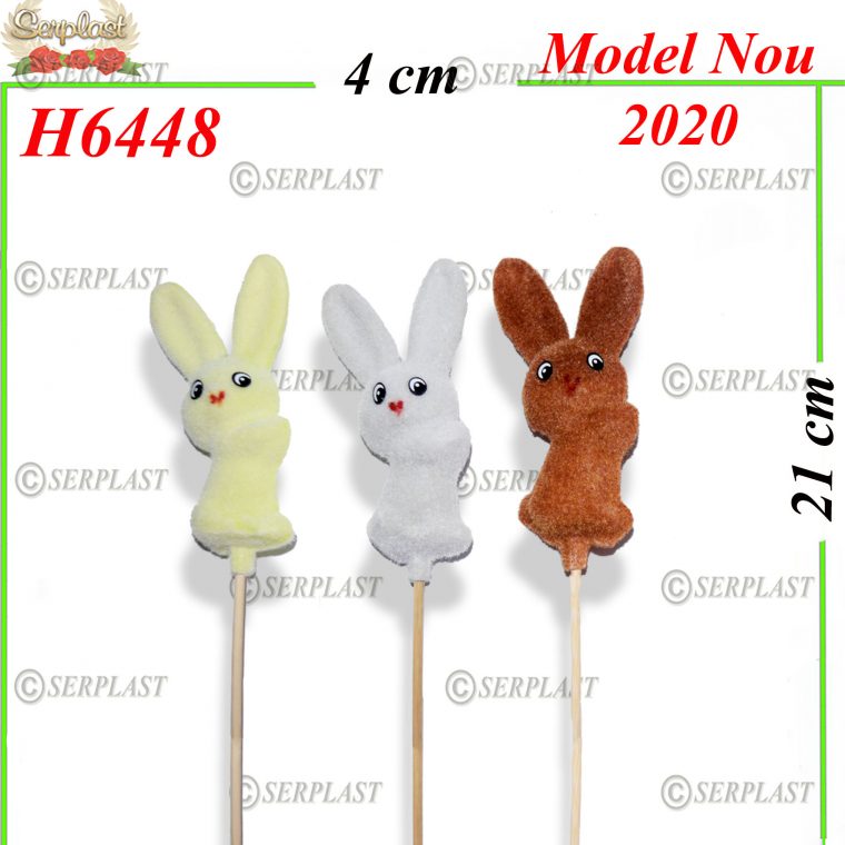 H6448 Decor băț iepuraș-Articole de Pasti -Serplast