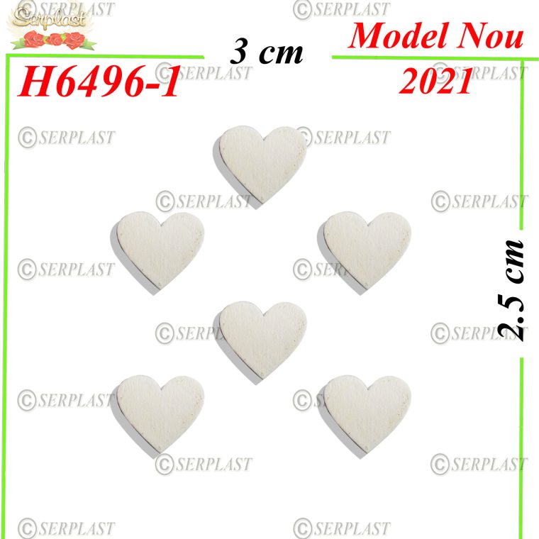 H6496-1 Decor Lemn Inimă-Decor din Lemn-Serplast