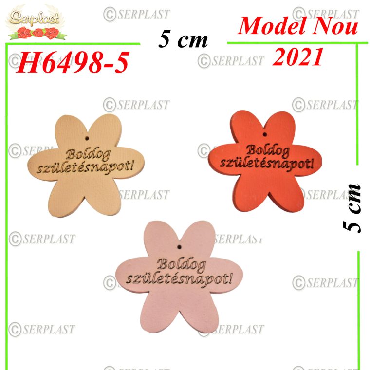 H6498-5 Decor lemn Boldog Szuletesnapot-Decor din Lemn-Serplast