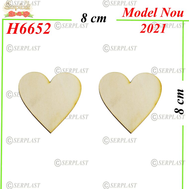 H6652 Decor Lemn Inimă-Decor din Lemn-Serplast