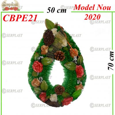 Pin & Brad Lacrimă gol, mare cu pin de 6 cm împodobit extra- Brad & Pin Împodobit Extra-Serplast-producator