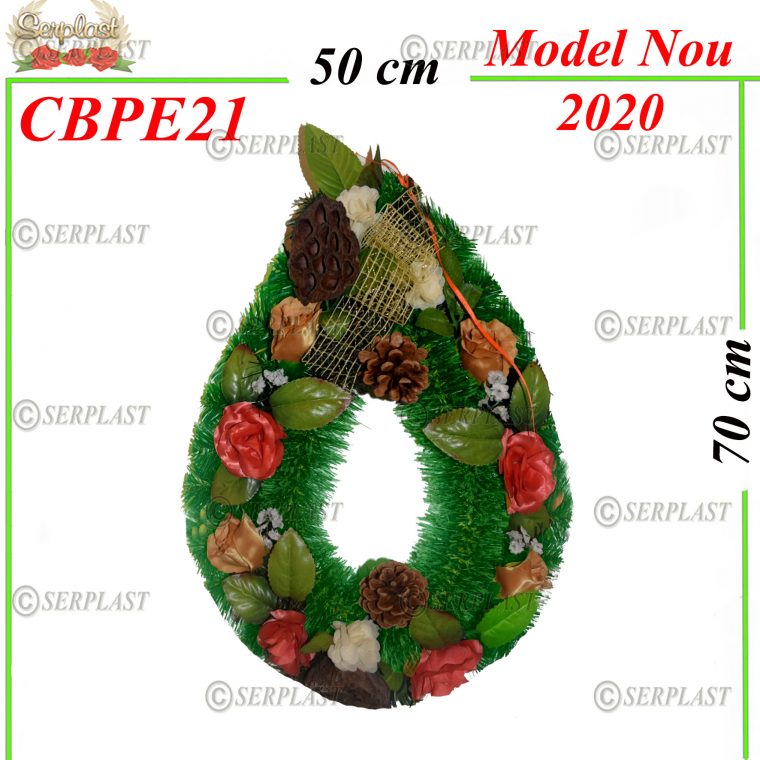 Pin & Brad Lacrimă gol, mare cu pin de 6 cm împodobit extra- Brad & Pin Împodobit Extra-Serplast-producator