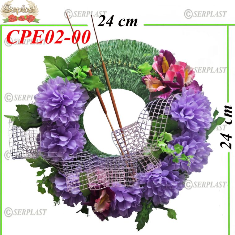 Pin cerc fără cadru Ø24 împodobit extra(set de 5 buc), CPE02-00 -w