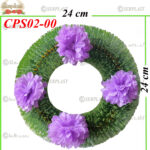 Pin cerc fără cadru Ø24 împodobit (set de 5 buc), CPS02-00 -w