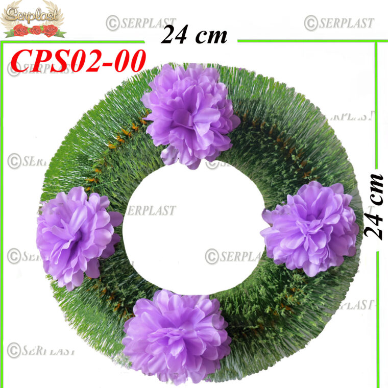 Pin cerc fără cadru Ø24 împodobit (set de 5 buc), CPS02-00 -w