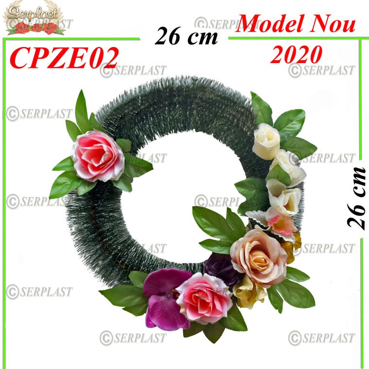 Pin cerculeţ Ø26 mic cu pin de 10cm înzăpezit, împodobit extra-Pin Împodobit Extra-Serplast-producator