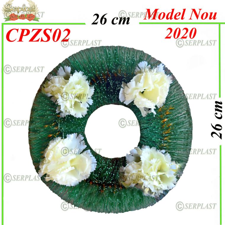 Pin cerculeţ Ø26 mic cu pin de 10cm înzăpezit împodobit simplu-Pin Împodobit Simplu-Serplast-producator