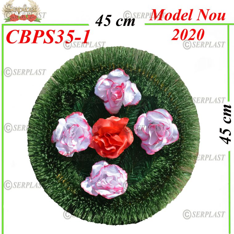 Pin cerculeț Ø45 cu brad și pin de 10cm împodobit simplu- Brad & Pin Împodobit Simplu-Serplast-producator