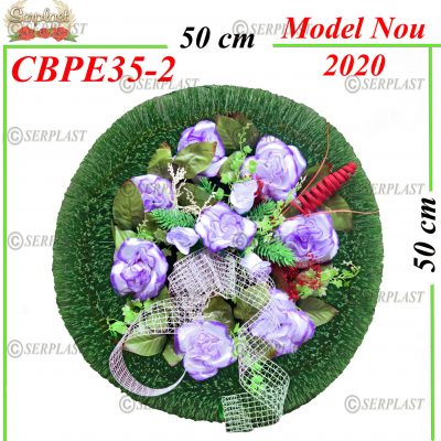Pin cerculeț Ø50 cu brad și pin de 10cm împodobit extra- Brad & Pin Împodobit Extra-Serplast-producator