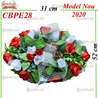 Pin cu Brad Pălărie Bombat Oval Mare cu pin de 10cm împodobit extra- Brad & Pin Împodobit Extra-Serplast-producator