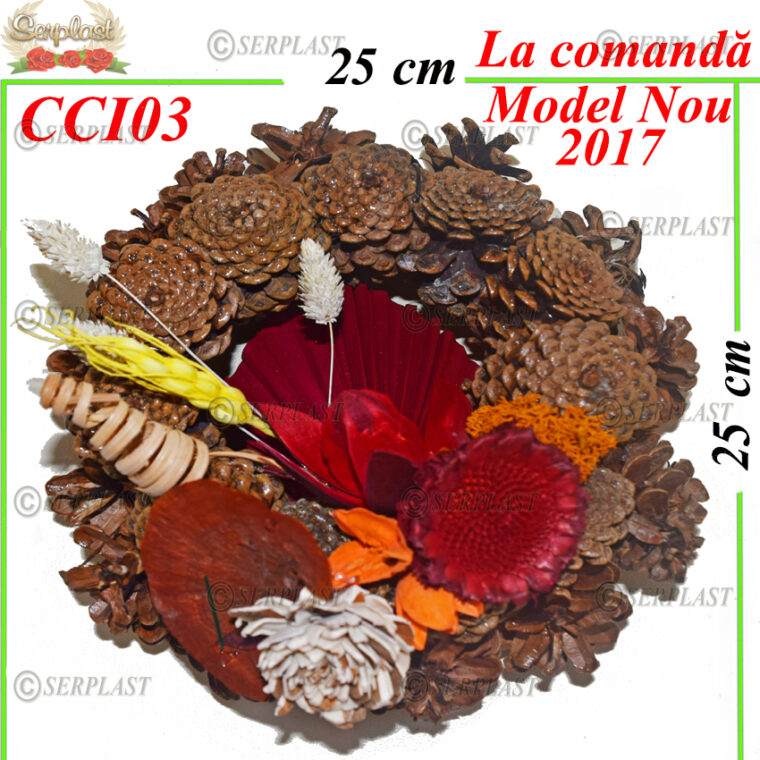 Coroane-din-Con-Natural-Impodobit-O20- Coroane din Con Natural Împodobit-Serplast