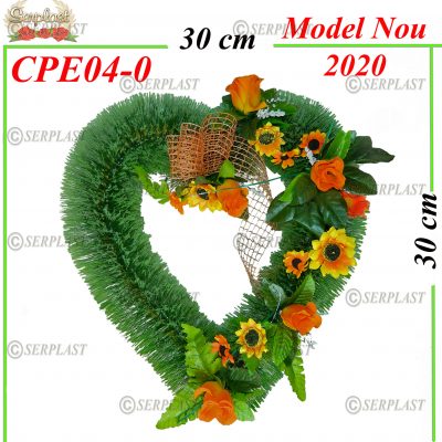 Pin inimă mijloc gol TipI cu pin de 6cm împodobit extra-Pin Împodobit Extra-Serplast-producator