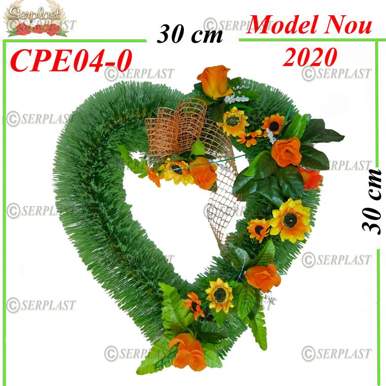 Pin inimă mijloc gol TipI cu pin de 6cm împodobit extra-Pin Împodobit Extra-Serplast-producator