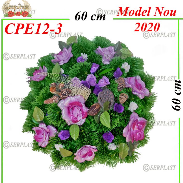 Pin rotund mijloc Ø60 cu 38 crengi cu pin de 8cm împodobit extra-Pin Împodobit Extra-Serplast-producator
