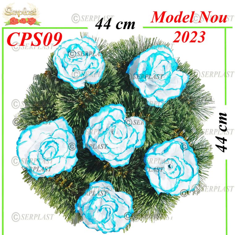 Pin-rotund-plin-impletit-pe-cadru-plastic-O40-cu-pin-de-10cm-impodobit-Pin Împodobit Simplu-Serplast-producator