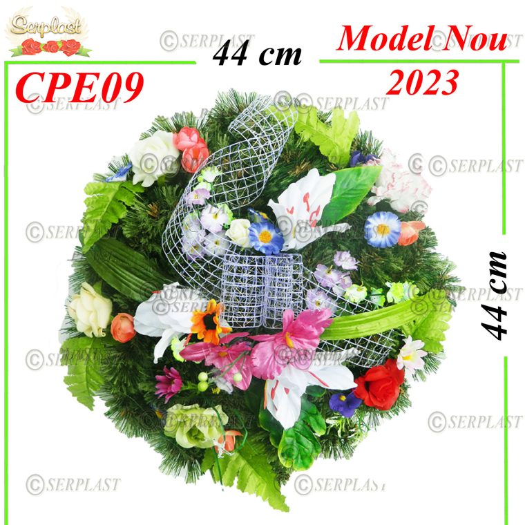 Pin-rotund-plin-impletit-pe-cadru-plastic-O44-cu-pin-de-10cm-impodobit-extra-Pin Împodobit Extra-Serplast-producator