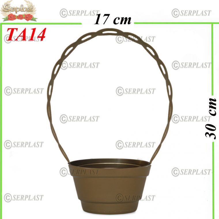 Tavă rotund cu mâner II-Tavă pentru aranjamente florale-Serplast