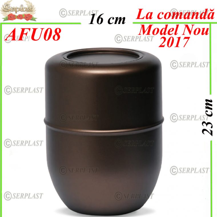 Urnă funerară din oțel vopsit castaniu-Articole Funerare-Serplast