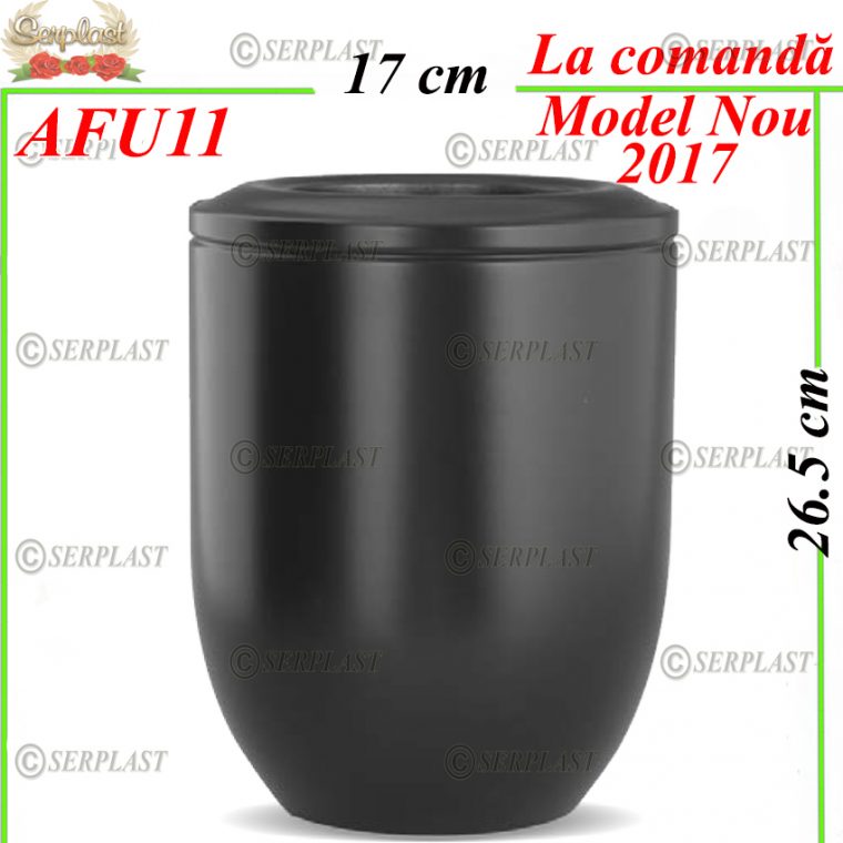 Urnă funerară din oțel vopsit maro închis elegant-Articole Funerare-Serplast