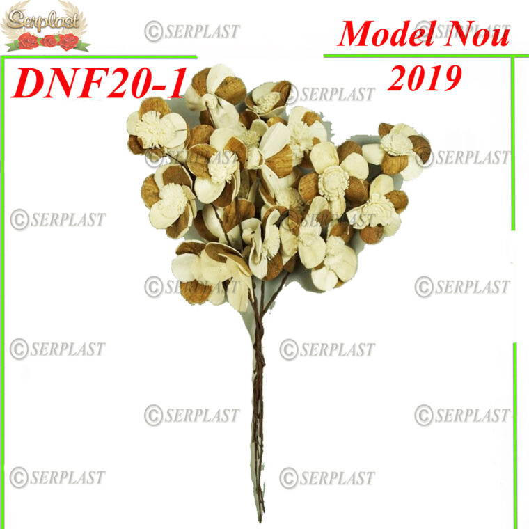 DNF20-1, Buchet margareta Ming cu fir - Decor natural cu fir  - Serplast