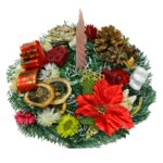 Aranjament decor cu o lumânare Ø25
