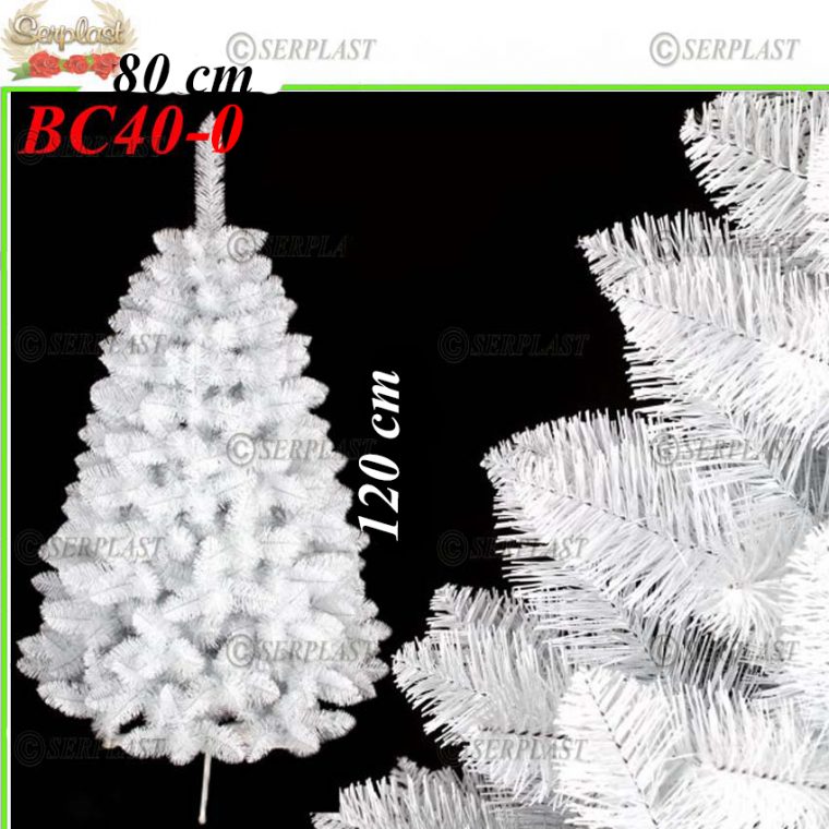 Brad artificial de crăciun alb 1.2m -Praga Exclusive- BC40-0-Brad artificial de Crăciun-Serplast