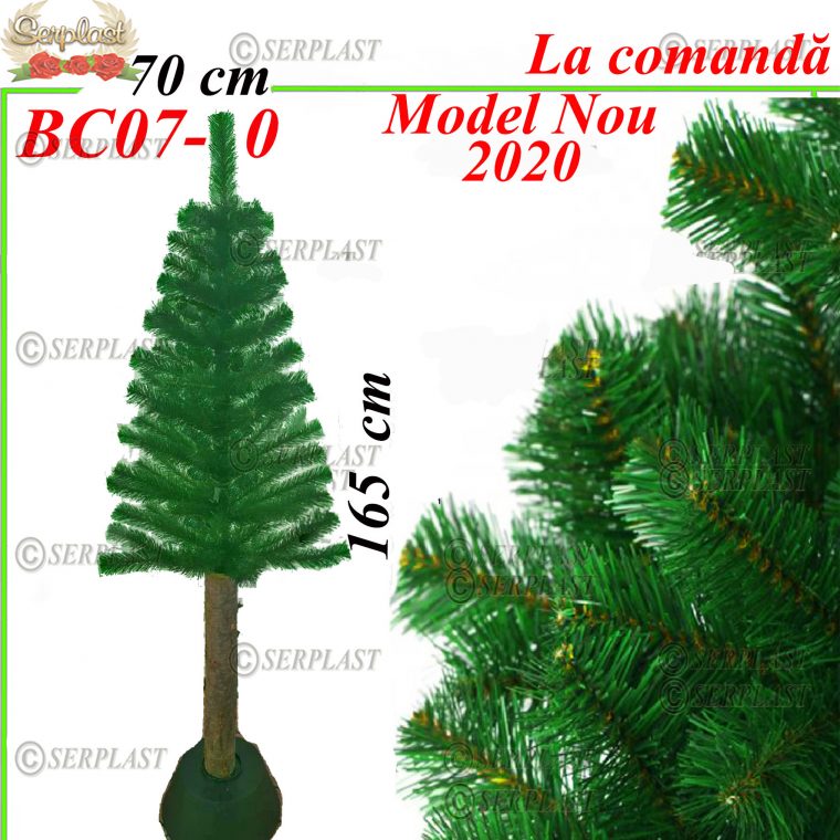 Brad artificial de crăciun pe suport de trunchi 165cmx70cm Transilvania Exclusive-Brad artificial de Crăciun-Serplast