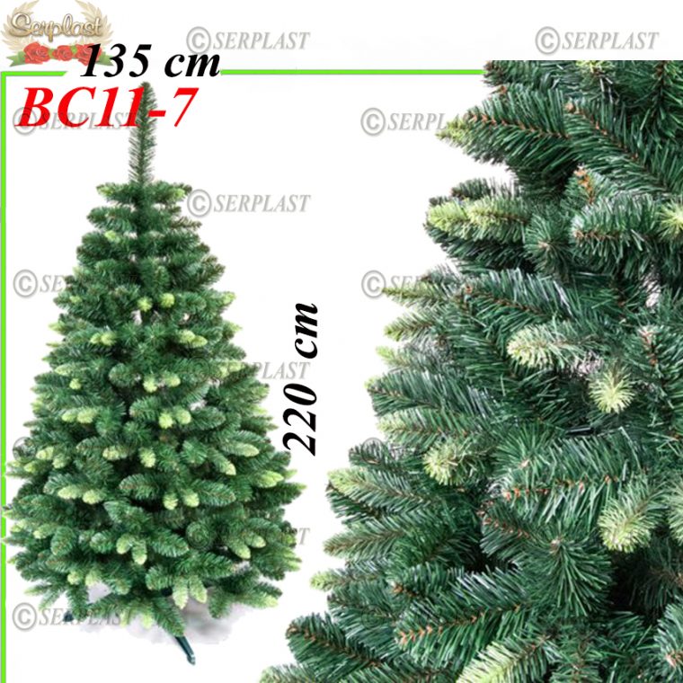 Brad artificial de crăciun super ofertă verde 2.2m-Viena Green Exlusive- BC11-7-Brad artificial de Crăciun-Serplast