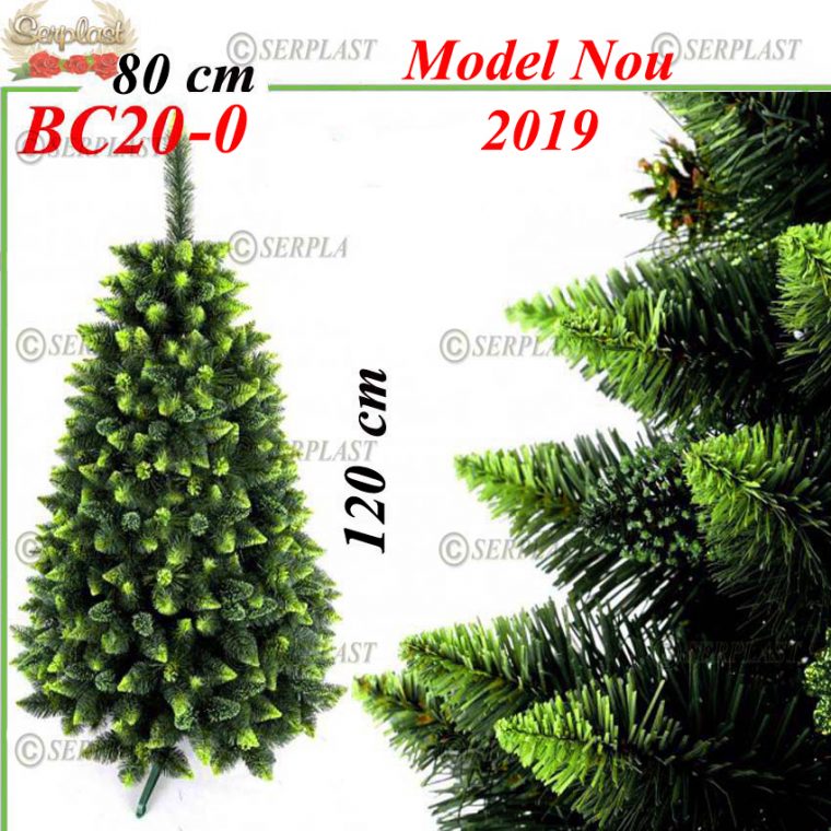 Brad artificial de crăciun verde ascuţit 1.2m X 80cm -Florida Keys Green-Brad artificial de Crăciun-Serplast