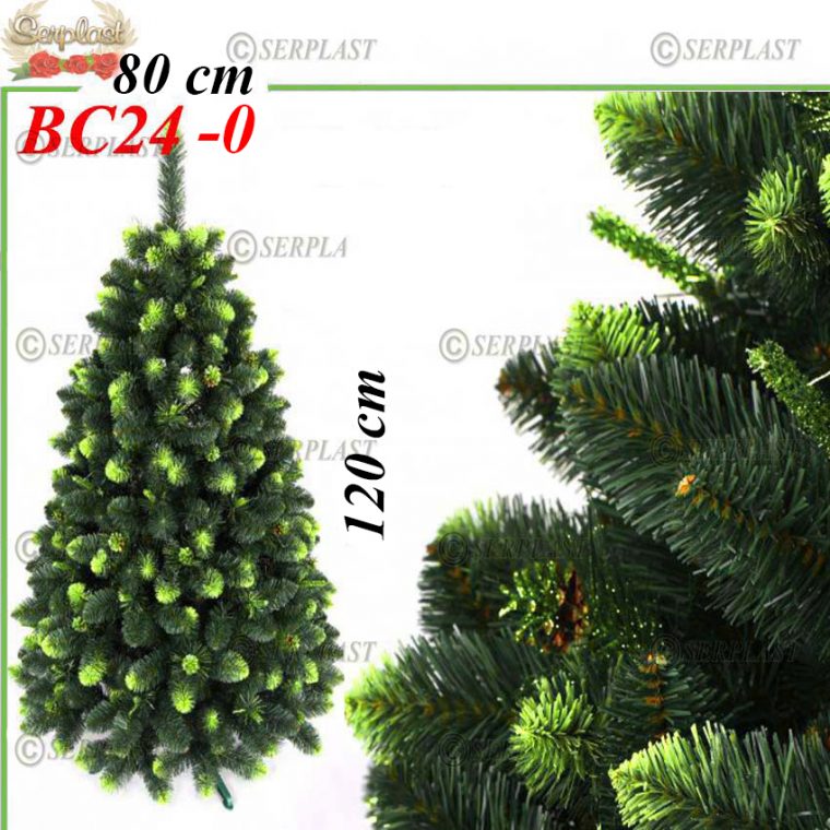 Brad artificial de crăciun verde rotund 1.2m -Florida Keys Green- BC24-0-Brad artificial de Crăciun-Serplast