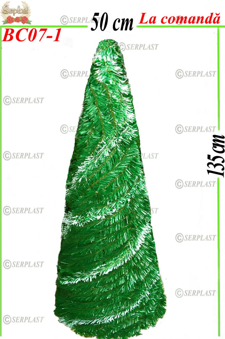 Brad artificial tip cupolă dimensiune de 135cmx50cm -Transilvania Exclusive -BC07-1-Brad artificial de Crăciun-Serplast