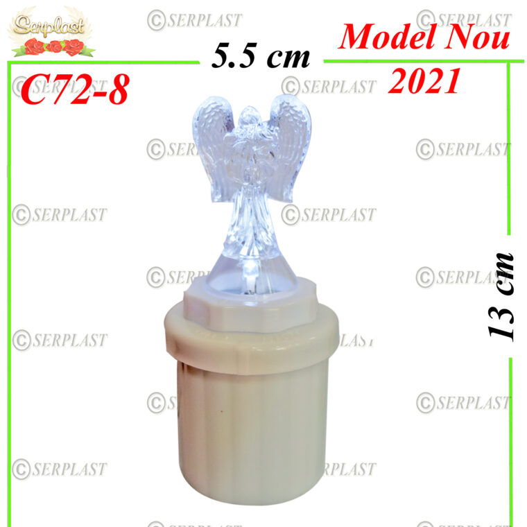 C72-8, Candelă led cu înger 16 lei - Candele - Serplast