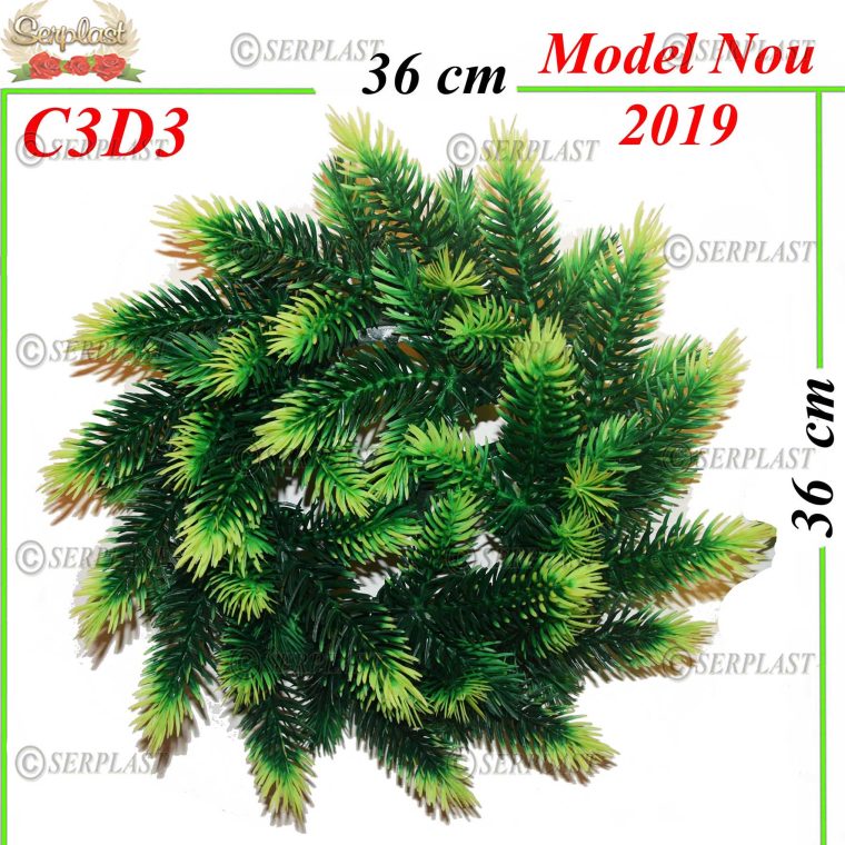  Coroană Funerară artificială 3d Deluxe cu 20 crengi - Ø36 (15buc-set)-Coroane Traditionale-Serplast