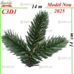 Crenguță 3d Deluxe (50buc-set) natural - w