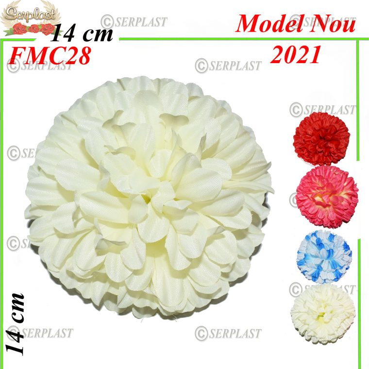 Crizantema mare 14cm în pungi B1103-Flori si Frunze din saten şi mătase-Serplast